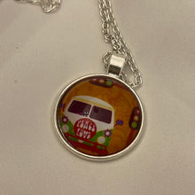 Load image into Gallery viewer, Hippie Peace Love Groovy Van Chain Charm Pendant Necklace