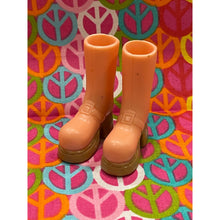 Load image into Gallery viewer, Bratz Footwear Yasmin Wintertime Wonderland Orange Boots