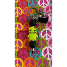 Load image into Gallery viewer, Green nightmare before christmas keychain Custom Handmade Bead Bar About 3" Long