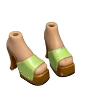 Load image into Gallery viewer, MGA Bratz Doll Lime Green Platform Sandals Shoes (Pre-owned)