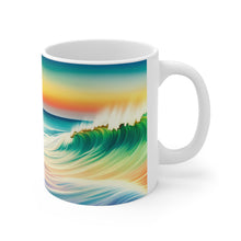 Load image into Gallery viewer, Pastel Sea-life Sunset #19 Ceramic Mug 11oz mug AI-Generated Artwork