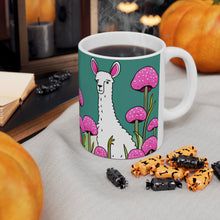 Load image into Gallery viewer, Good Vibes Cute Llama Funny #11 Ceramic 11oz Mug AI-Generated Artwork