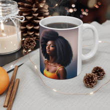 Load image into Gallery viewer, Retro 60s Female Queen #6 Mug 11oz mug AI-Generated Artwork