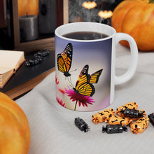 Load image into Gallery viewer, November Topaz Birth Month Colors Fairies & Butterflies #1 Mug 11oz AI Artwork
