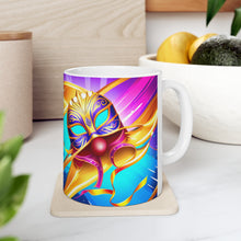 Load image into Gallery viewer, Mardi Gras Mask Ribbon #4 Mug AI-Generated Artwork 11oz mug