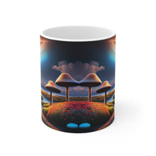Load image into Gallery viewer, Lunar Moon & Mushrooms Fantasy Art #7 Ceramic Mug 11oz AI Generated Artwork