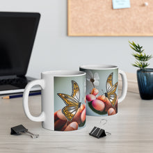Load image into Gallery viewer, April Diamond Birth Month Colors Fairies & Butterflies #3 Mug 11oz mug AI-Generated Artwork