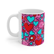 Load image into Gallery viewer, Valentine's Day From The Pink Heart #13 Mug 11oz mug AI-Generated Artwork