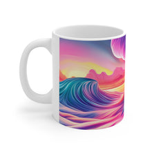 Load image into Gallery viewer, Pastel Sea-life Sunset #16 Ceramic Mug 11oz mug AI-Generated Artwork