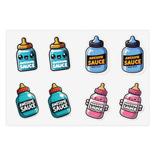 Load image into Gallery viewer, Baby Bottles Foodie Vinyl Sticker Sheets - 4 Bottles/2 each 8pc Set