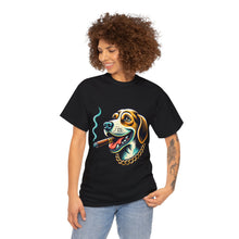 Load image into Gallery viewer, Muse Wearable The Dog Life Hound Dog Cigar Gold Chain Unisex Crewneck T-Shirt