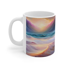 Load image into Gallery viewer, Pastel Sea-life Sunset #25 Ceramic Mug 11oz mug AI-Generated Artwork
