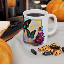 Load image into Gallery viewer, Colorful Monarch Butterflies #7 Mug 11oz mug AI-Generated Artwork