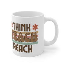 Load image into Gallery viewer, Educator Think, Teach, Reach Ceramic Mug 11oz Design Repeats