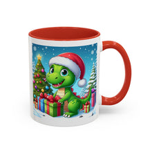 Load image into Gallery viewer, Mug Dinosaur Christmas Santa Hat Holiday Coffee Cup 11, 15oz