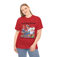 Load image into Gallery viewer, Crafting Queen: Where Creativity Reigns, T-Shirt Designing Heat Press Cotton