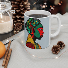 Load image into Gallery viewer, Colors of Africa Tribal Face Paint #8 11oz AI Decorative Coffee Mug