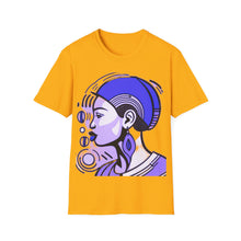 Load image into Gallery viewer, Color of Africa Queen Sista #10 Purple Unisex Softstyle Short Sleeve Crewneck T-Shirt