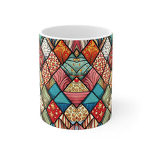 Load image into Gallery viewer, Old Fashion Quilt Anything Pattern #7 Mug 11oz mug AI-Generated Artwork