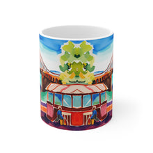 Load image into Gallery viewer, At the Cafe Golden Gate Bridge California #19 Mug 11oz mug AI-Generated Artwork