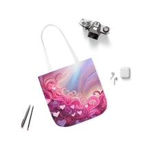 Load image into Gallery viewer, Pink Heart Series #13 Fashion Graphic Print Trendy 100% Polyester Canvas Tote Bag AI Image