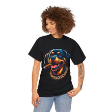 Load image into Gallery viewer, Muse Wearable The Dog Life Rottweiler Cigar Gold Chain Unisex Crewneck T-Shirt