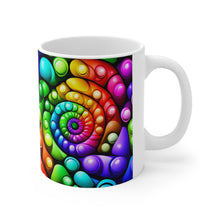 Load image into Gallery viewer, Fusion of Bright Liquid Bubbles in Motion #2 Mug 11oz mug AI-Generated Artwork