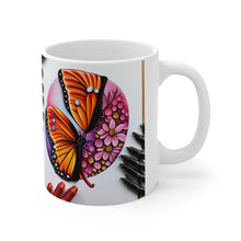 Load image into Gallery viewer, Colorful Monarch Butterflies #6 Mug 11oz mug AI-Generated Artwork