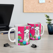 Load image into Gallery viewer, Good Vibes Cute Llama Funny #12 Ceramic 11oz Mug AI-Generated Artwork