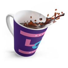 Load image into Gallery viewer, Pastel Because Love Matters Purple 12oz Latte Coffee Mug 12oz Front Center Print Only