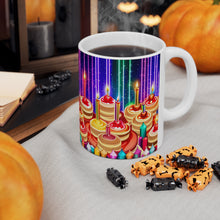 Load image into Gallery viewer, Happy Birthday Candles #17 Ceramic 11oz Mug AI-Generated Artwork