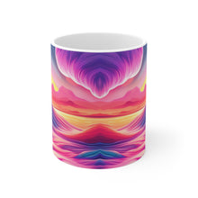 Load image into Gallery viewer, Pastel Sea-life Sunset #16 Ceramic Mug 11oz mug AI-Generated Artwork