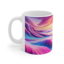 Load image into Gallery viewer, Pastel Sea-life Sunset #3 Ceramic Mug 11oz mug AI-Generated Artwork
