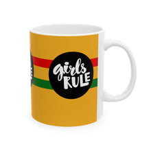 Load image into Gallery viewer, Girls Rule 11oz Ceramic Beverage Mug Decorative Art