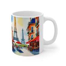 Load image into Gallery viewer, At the Cafe Paris France #2 Mug 11oz mug AI-Generated Artwork