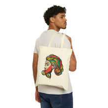 Load image into Gallery viewer, Colors of Africa Queen Mother #11 100% Cotton Canvas Tote Bag 15" x 16"