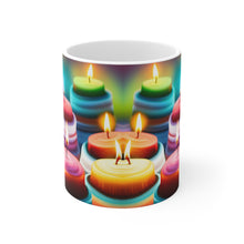 Load image into Gallery viewer, Happy Birthday Candles #7 Ceramic 11oz Mug AI-Generated Artwork