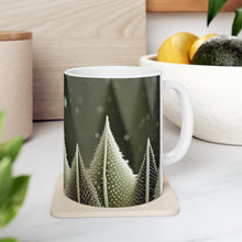 Load image into Gallery viewer, Winter Scene Green with White Trees Ceramic Mug 11oz AI Generated