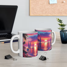 Load image into Gallery viewer, Blue Skies Nautical Sunset Ceramic Mug 11oz Ceramic Coffee Mug