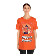 Load image into Gallery viewer, 60's Flower Child Hippie Power Floral Bella Canvas Unisex Jersey Short Sleeve T-Shirt