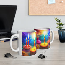 Load image into Gallery viewer, Happy Birthday Candles #15 Ceramic 11oz Mug AI-Generated Artwork