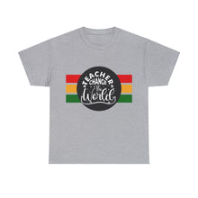 Load image into Gallery viewer, Muse Wearable Teachers Change the World Unisex Heavy Cotton Crewneck T-Shirt