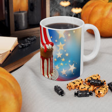 Load image into Gallery viewer, Happy 4th of July Cake Celebration #14 Ceramic 11oz Mug AI-Generated Artwork