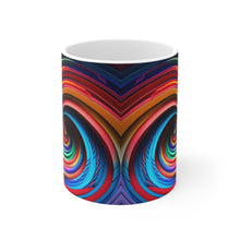 Load image into Gallery viewer, Bright Rainbow Swirls in Motion #2 Mug 11oz mug AI-Generated Artwork