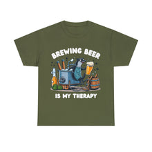 Load image into Gallery viewer, Beer Crafter Beer Brewing is my Therapy Brewing T-Shirt 100% Cotton Classic Fit