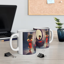 Load image into Gallery viewer, Playing Dress up Just Like Mommie #15 Mug 11oz mug AI-Generated Artwork