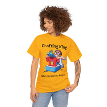 Load image into Gallery viewer, Frustrated Crafting King: Where Creativity Reigns, T-Shirt Heat Press Cotton