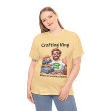 Load image into Gallery viewer, Crafting King: Where Creativity Reigns, T-Shirt Heat Press 100% Cotton Classic