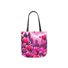 Load image into Gallery viewer, Pink Heart Series #16 Fashion Graphic Print Trendy 100% Polyester Canvas Tote Bag AI Image