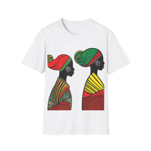 Load image into Gallery viewer, Color of Africa Mother &amp; Daughter Unisex Softstyle Short Sleeve Crewneck T-Shirt
